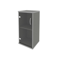 Шкаф низкий узкий левый (1 низкая дверь стекло) RIVA А.СУ-3.2 Л